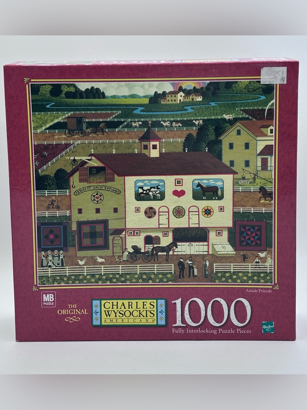 Vintage 1989 Charles Wysocki’s Americana 1000 Piece Puzzle Amish Friends MB New
